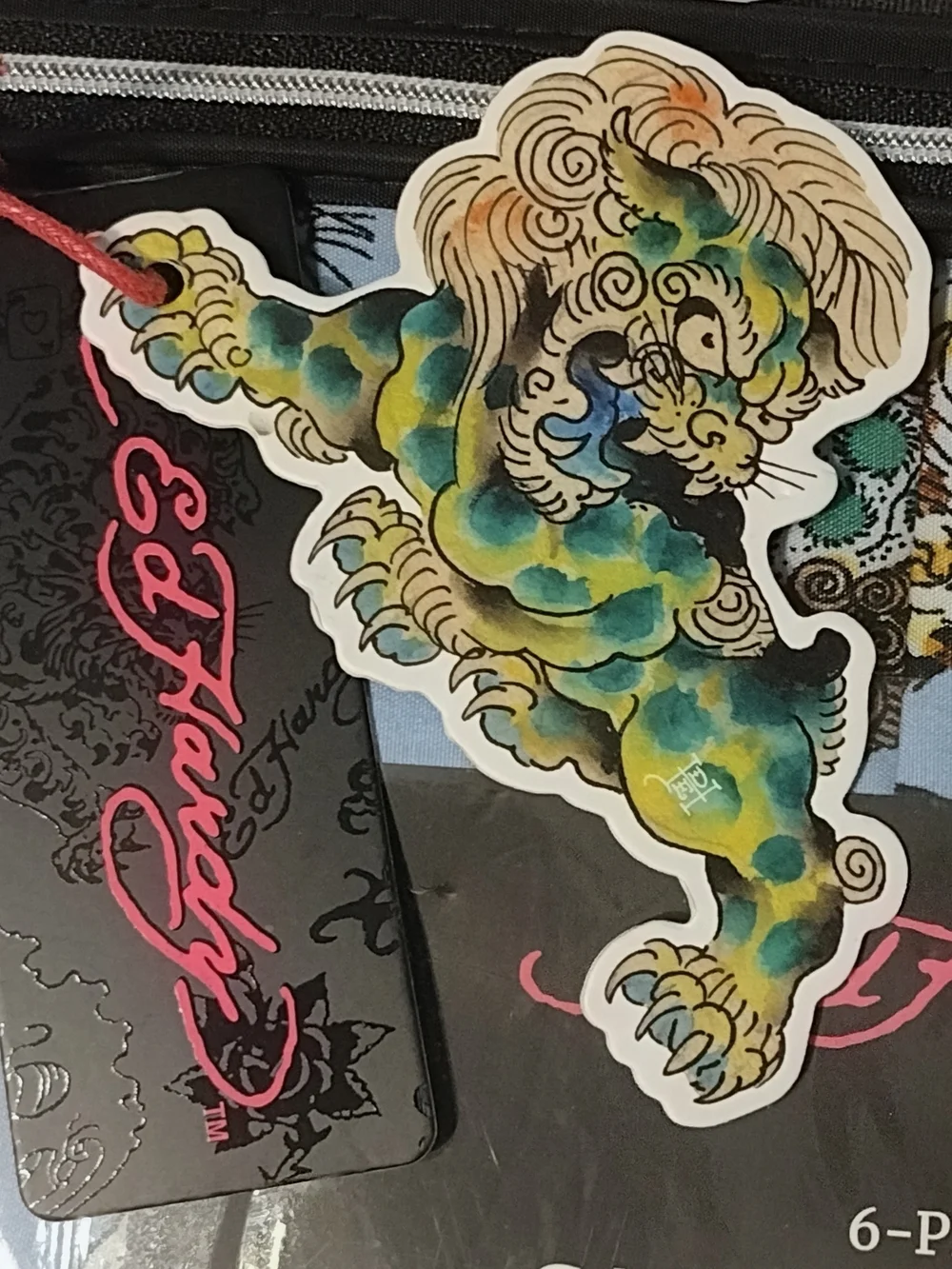 Ed Hardy California King 6-Piece Sheet Set in Light Blue